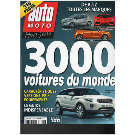 Hors-série Auto Moto Edition 2012 Les 3000 voitures du Monde | HS Auto Moto 2012 |