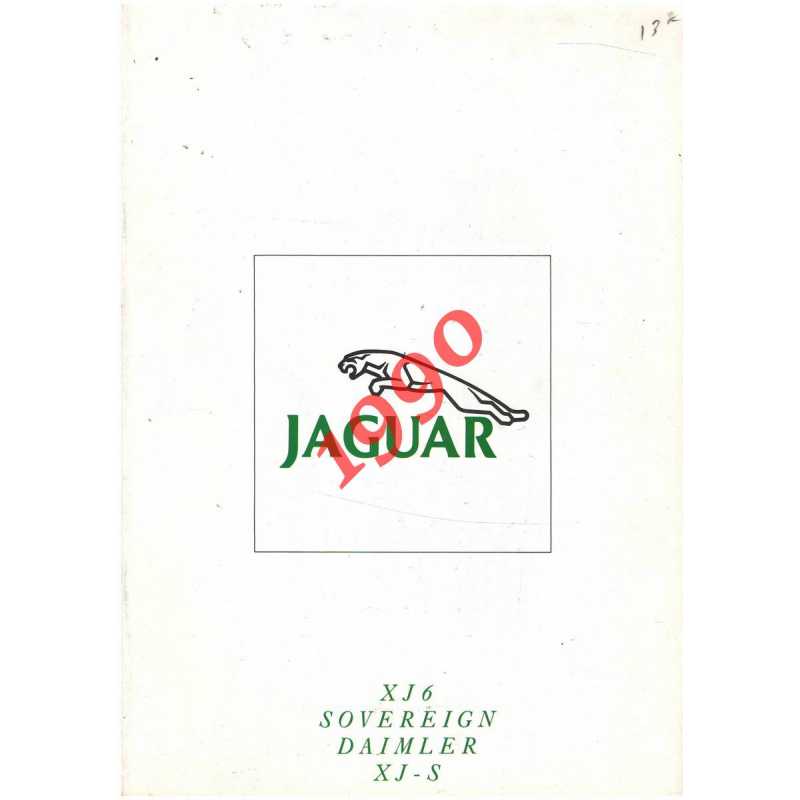 Brochure JAGUAR XJ6 Sovereign, Daimler, XJ-s (1990) Français | JA029 |