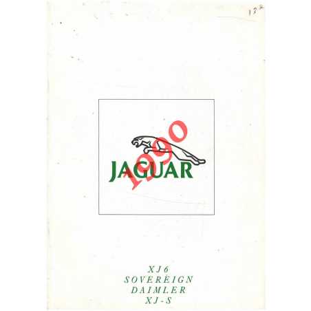 Brochure JAGUAR XJ6 Sovereign, Daimler, XJ-s (1990) Français | JA029 |