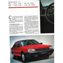 Brochure RENAULT 21 (1986) Français | REN01 | 2