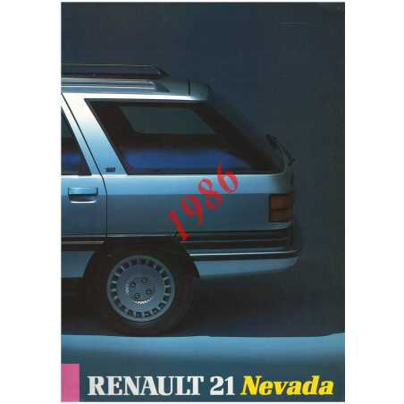 Brochure RENAULT 21 Nevada (1986) Français | REN02 |