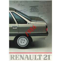 Brochure RENAULT 21 (1986) Français | REN03 |