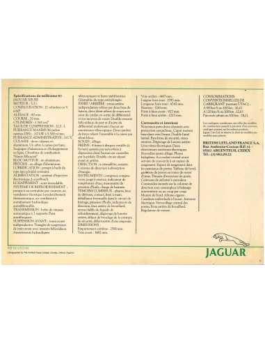 Catalogue JAGUAR XJS HE (1983) En Français | JAG07 |