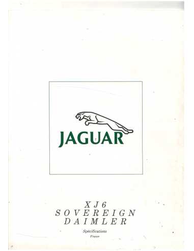 Catalogue JAGUAR Gamme 1989 (En Français) | JAG17 |