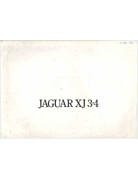 Brochure JAGUAR XJ 3.4 (1975) En Anglais | JAG19 |