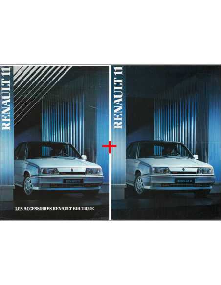 Brochure Renault 11 (1986) + Brochures Accessoires | REN11 |