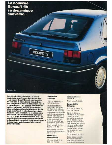Catalogue Gamme Renault (1989) Inclus Alpine V6 | REN16 |