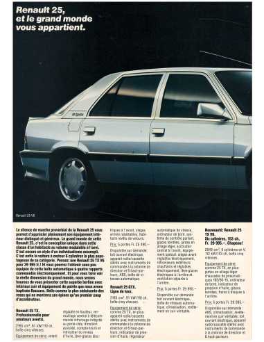 Catalogue Gamme Renault (1989) Inclus Alpine V6 | REN16 |