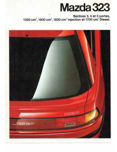 Catalogue MAZDA 323 Berlines (Français) 1991 | MAZ07 |