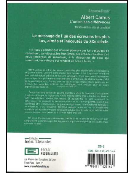 Albert Camus, L'union des différences | 9782491429164 |