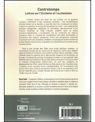 lettres sur l'Occitanie et l'occitanisme de Gérard Tautil | 9782491429164 |