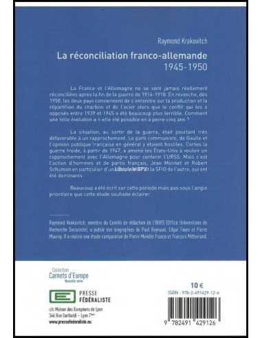 La réconciliation franco-allemande 1945-1950 | 9782491429126 |