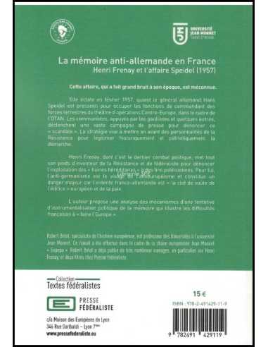 La mémoire anti-allemande en France | 9782549129119 |