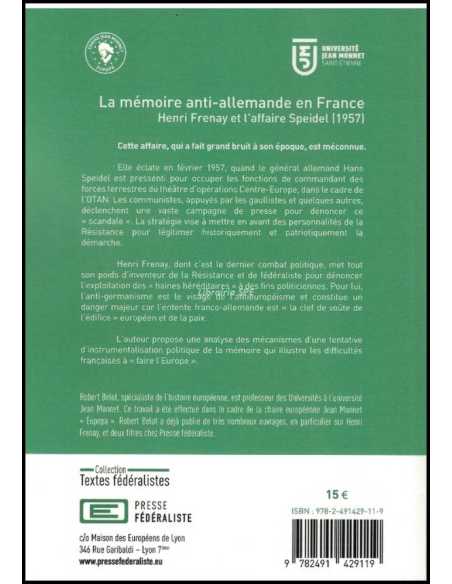 La mémoire anti-allemande en France | 9782549129119 |