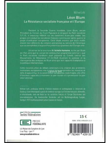Léon Blum, la résistance socialiste française et l'Europe  De Wilfried Loth | 9782491429133 |