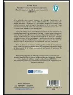 Résistance et conscience européenne  Henri Frenay, de Gaulle et les communistes, 1940-1947 | 9782491429058 | 2