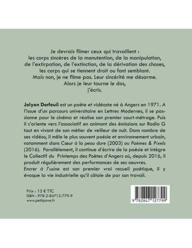 Encrer à l’Usine De Jolyon Derfeuil Ed. Petit Pavé | 9782847127799 |