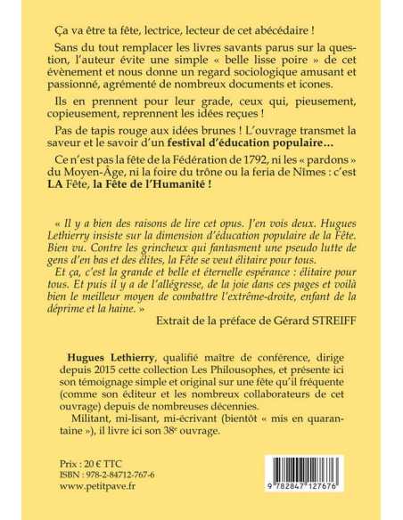 Ma fête de l'Huma : mes humanités du dimanche ! Ed. Petit Pavé | 9782847127676 |