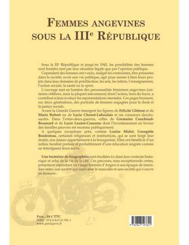 Femmes angevines sous la IIIe République Ed. Petit Pavé | 9782847127621 |