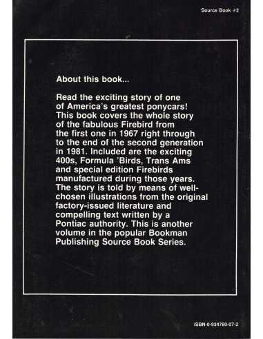 Pontiac Firebird - A Source Book | 9780934780070 |