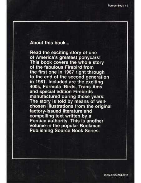 Pontiac Firebird - A Source Book | 9780934780070 |