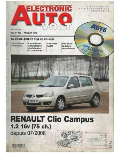 Revue Technique Electrique Renault Clio Campus Depuis 07/2006 | AUTO VOLT 862 |