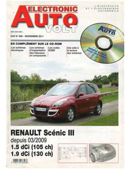 Revue Technique Electrique Renault Scénic III Diesel Depuis 03/2009 | AUTO VOLT 892 |