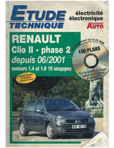 Revue Technique Electrique Renault Clio II 1.4 et 1.6 Depuis 06/2001 | AUTO VOLT 805 |