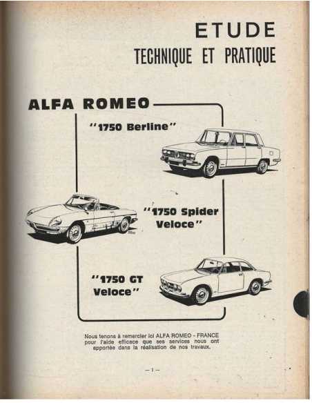 Revue technique Automobile ALFA ROMEO 1750 | RTA 293 - ALAFA ROMEO |