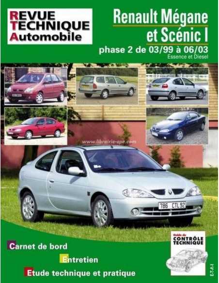REVUE TECHNIQUE RENAULT MEGANE ET SCENIC 1 PHASE 2 (1999 à 2003) - RTA 120 | 9782726812013 |