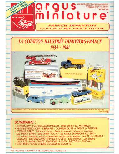 Argus de la miniature N°HS01Part.2 «Dinky-Toys France - Avril 1991» | ARGUS MINIATURES HS01 Part.2 |