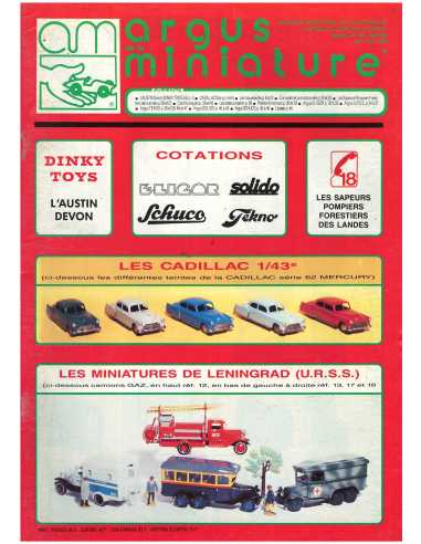 Argus de la miniature N°106 «Argus URSS» juin 1988 | ARGUS MINIATURES 106 |