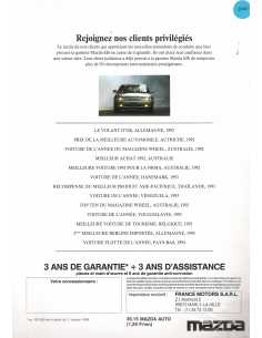 Brochure MAZDA 626 Berline (1996) Français | MAZ17 | 2