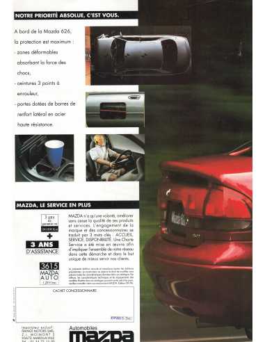 Dépliant MAZDA 626 (1996) Français | MAZ18 |
