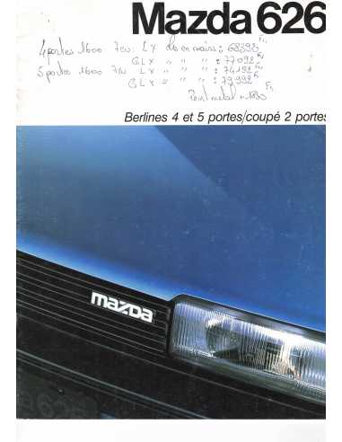 Brochure MAZDA 626 Berlines et Coupé (1986) | MAZ22 |