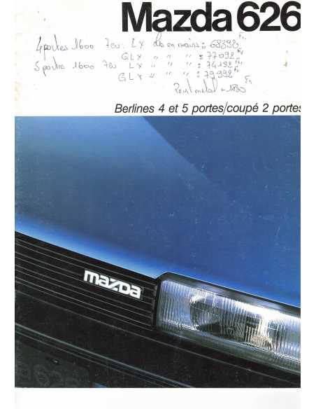 Brochure MAZDA 626 Berlines et Coupé (1986) | MAZ22 |