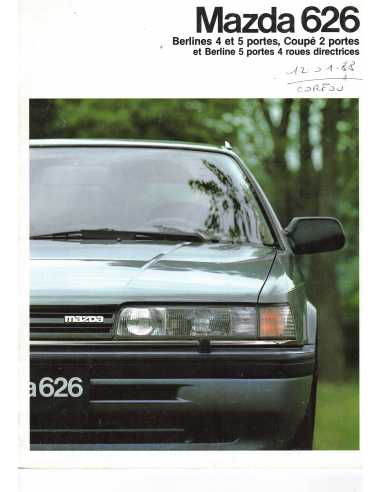 Brochure MAZDA 626 Berlines roues directrices (1987) | MAZ24 |