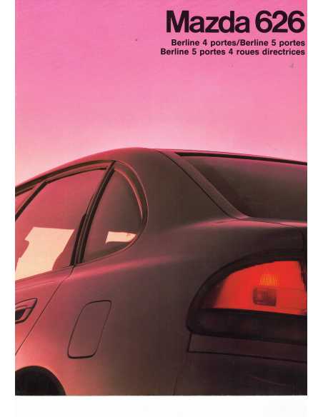 Brochure MAZDA 626 Berlines roues directrices (07/1993) | MAZ26 |