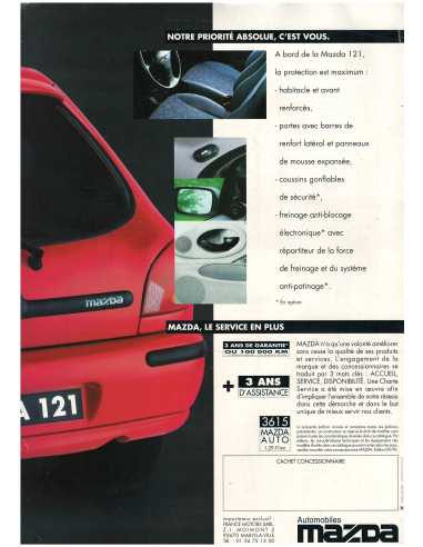 Dépliant MAZDA 121 (1996) | MAZ29 |