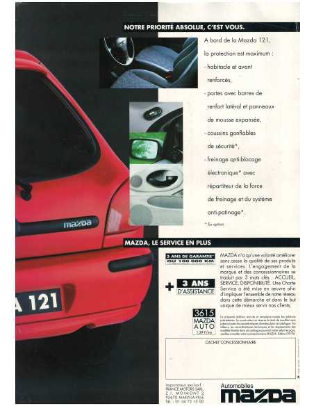 Dépliant MAZDA 121 (1996) | MAZ29 |