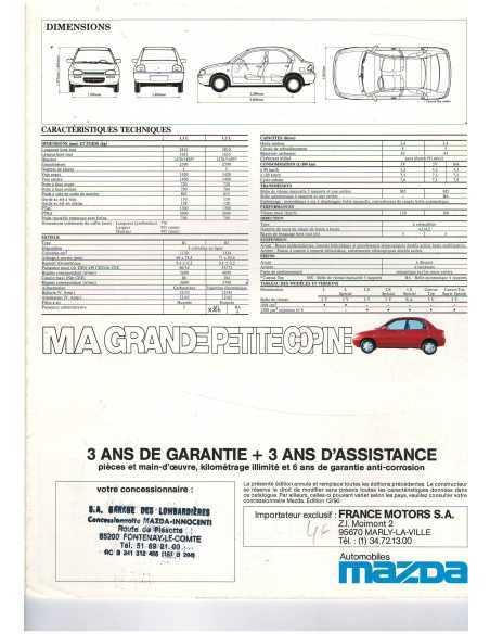 Brochure MAZDA 121 (1991) | MAZ31 |