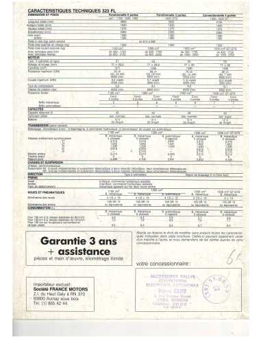 Brochure MAZDA 323 Fonctionnelles et Conventionnelles (1984) | MAZ35 |
