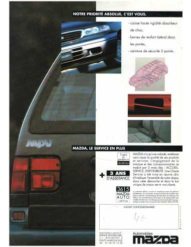 Dépliant MAZDA MPV (1996) | MAZ38 |
