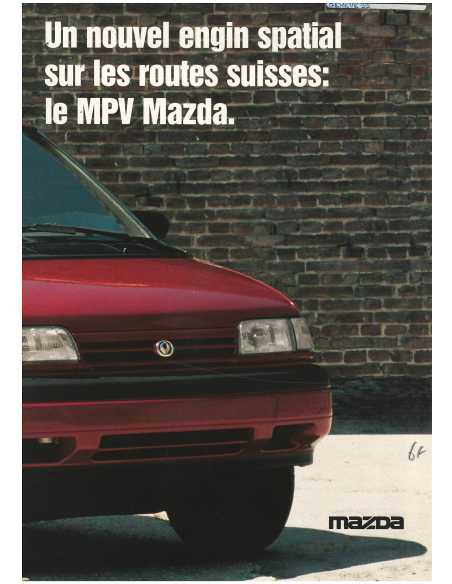 Brochure MAZDA MPV 3.0i V6 (1996) | MAZ39 |