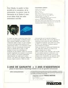 Dépliant MAZDA XEDOS 6 V6 (1992) | MAZ40 | 2