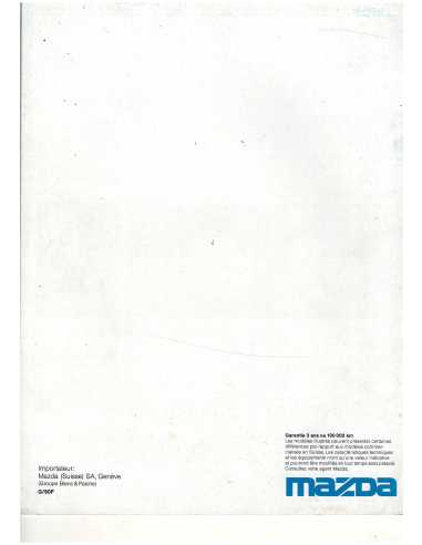 Brochure Gamme MAZDA 1990 | MAZ43 |
