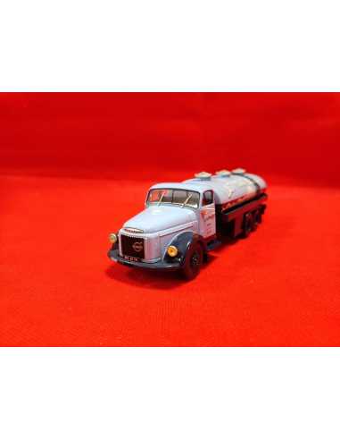 Caminhao Brasileiro Volvo N88 Citerne Mont Blanc 0119 Azul-aço