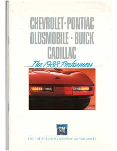 Brochure General Motors Gamme 1988 Sportives (Français) | BUI08 |
