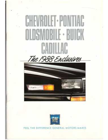 Brochure General Motors Gamme 1988 Belines (Français) | BUI09 |
