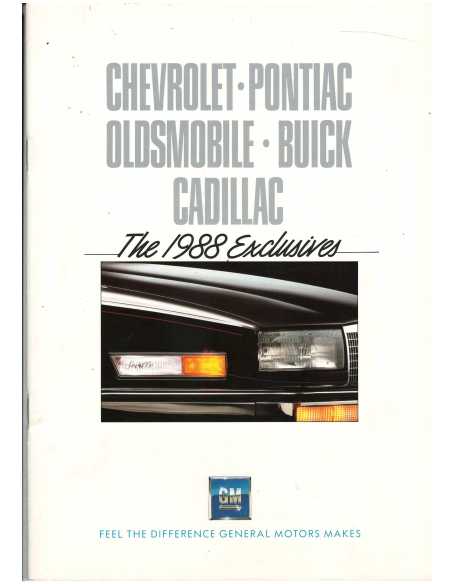 Brochure General Motors Gamme 1988 Belines (Français) | BUI09 |